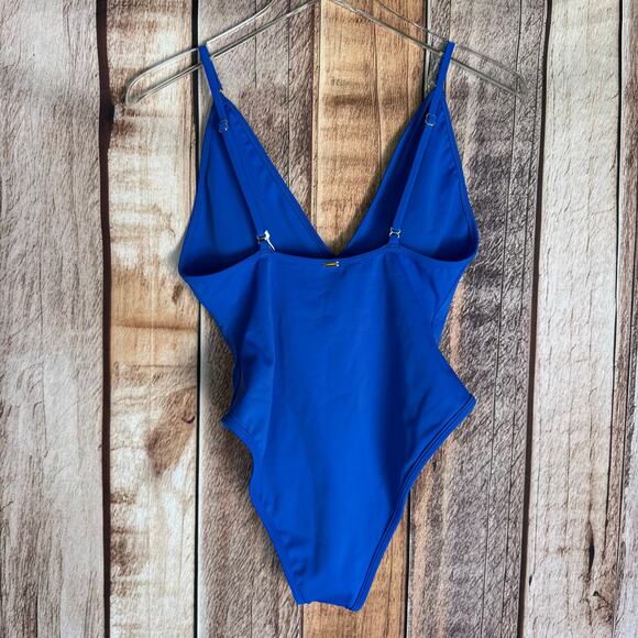 Gooseberry Seaside Swimsuit One Piece So Chic Royal Blue NWT XL Beach Vacation - Picture 2 of 4